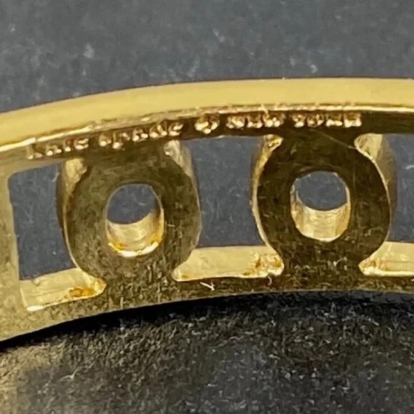 Kate Spade Bracelet As Good As Gold Bangle Size 8 Goldtone - Picture 13 of 15